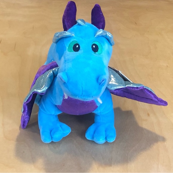 NWT Aurora Legendary Friends Blue and Purple Dragon Plush Toy. - Picture 2 of 8
